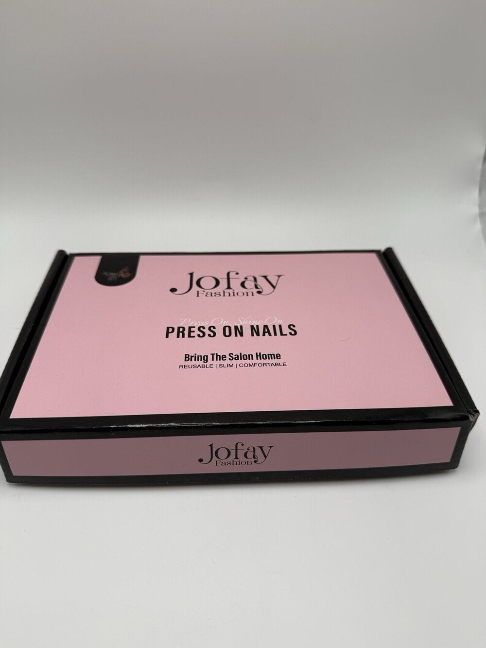 New Jofay Fashion Press On Nails Open 90 Press On Nails pink